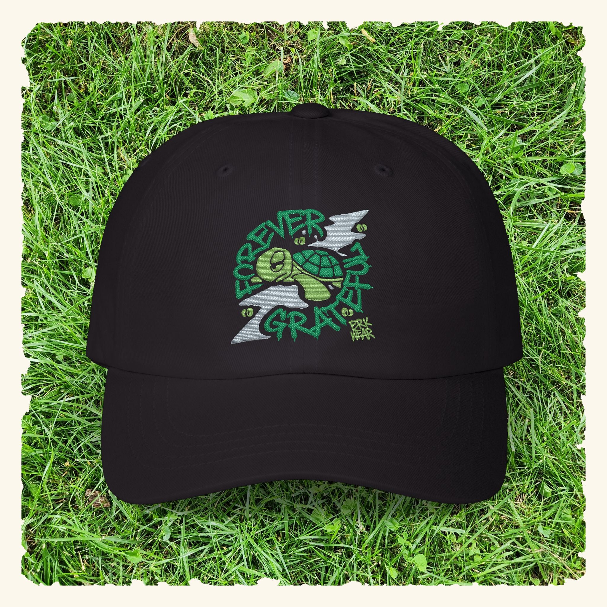 Forever Grateful Evergreen - Classic Dad Hat - Black