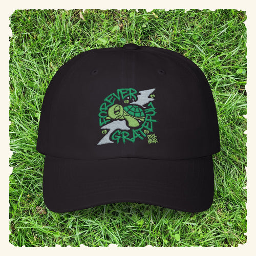 Forever Grateful Evergreen - Classic Dad Hat - Black
