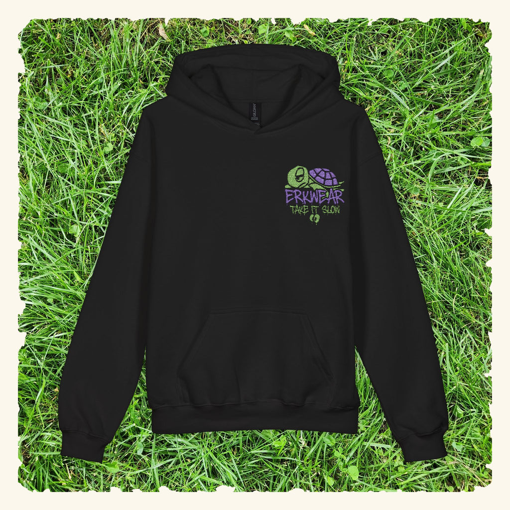 Take It Slow - Turtleberry - Junior Trailblazer Hoodie - Black