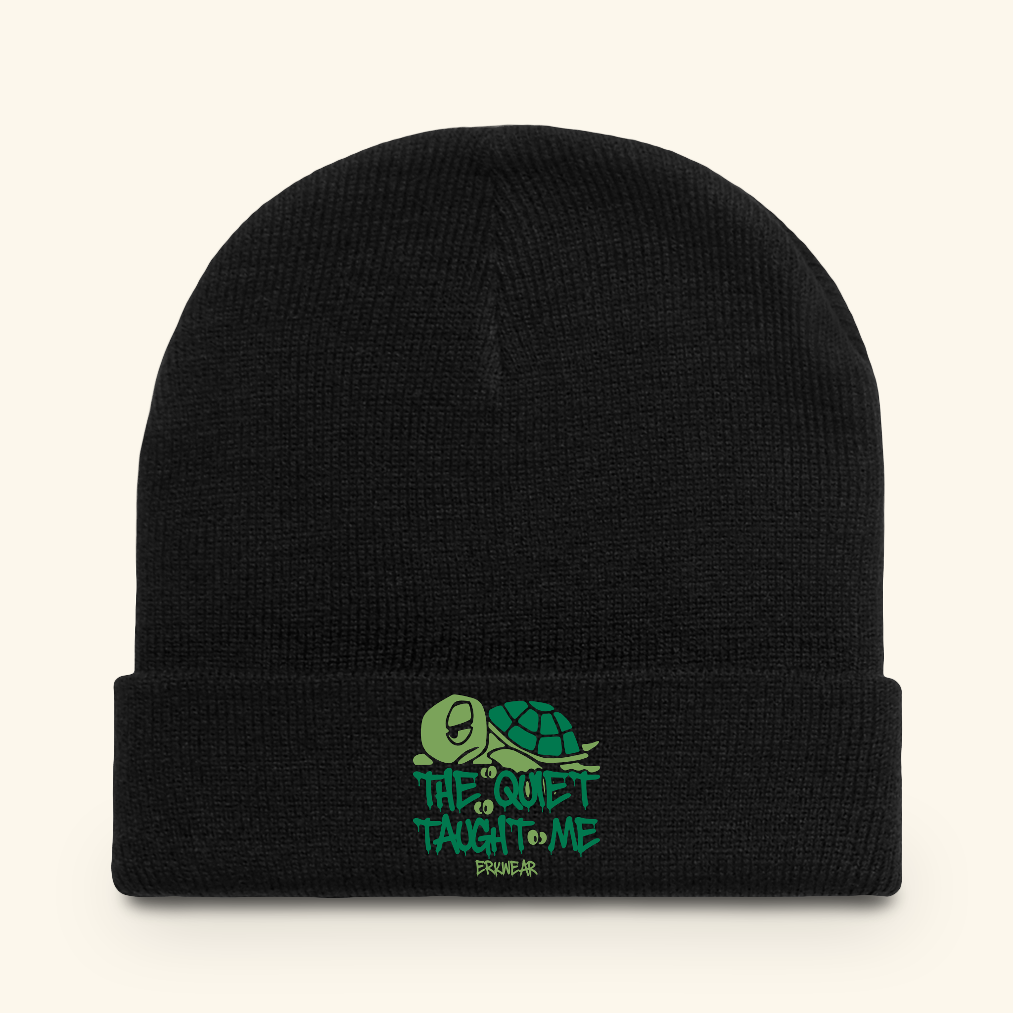 The Quiet Taught Me Evergreen - Beanie - Black