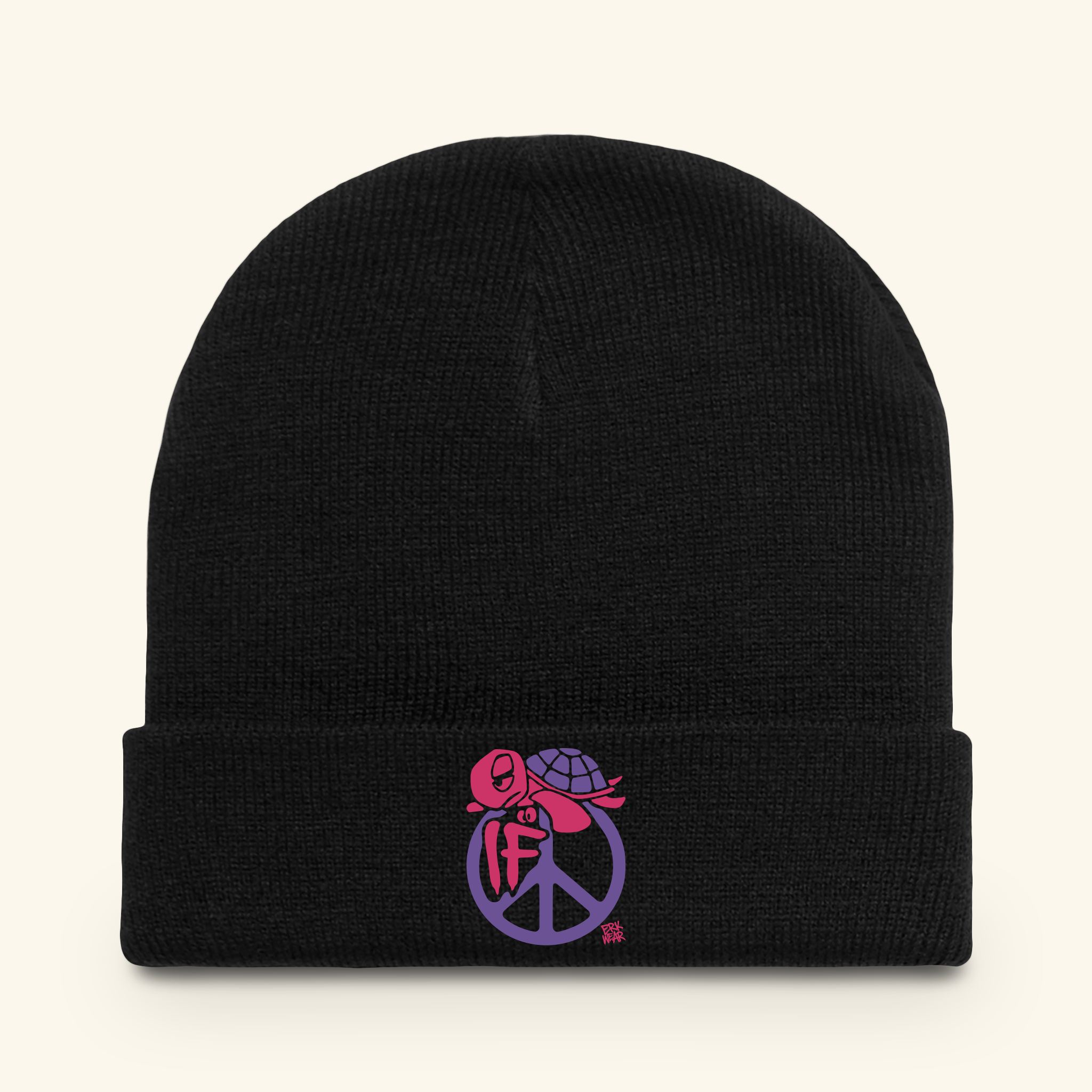 If Peace Wildberry - Beanie - Black