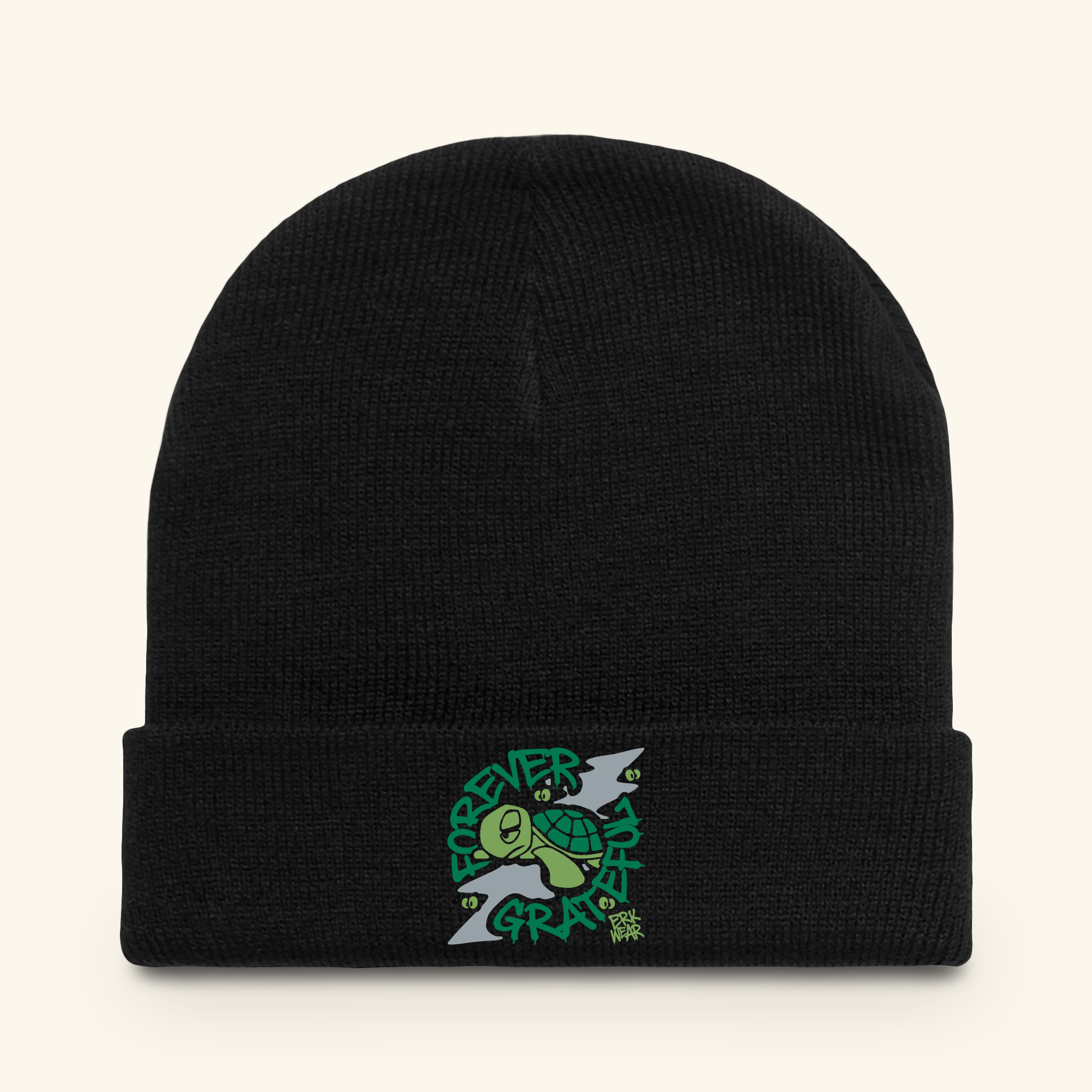 Forever Grateful Evergreen - Beanie - Black