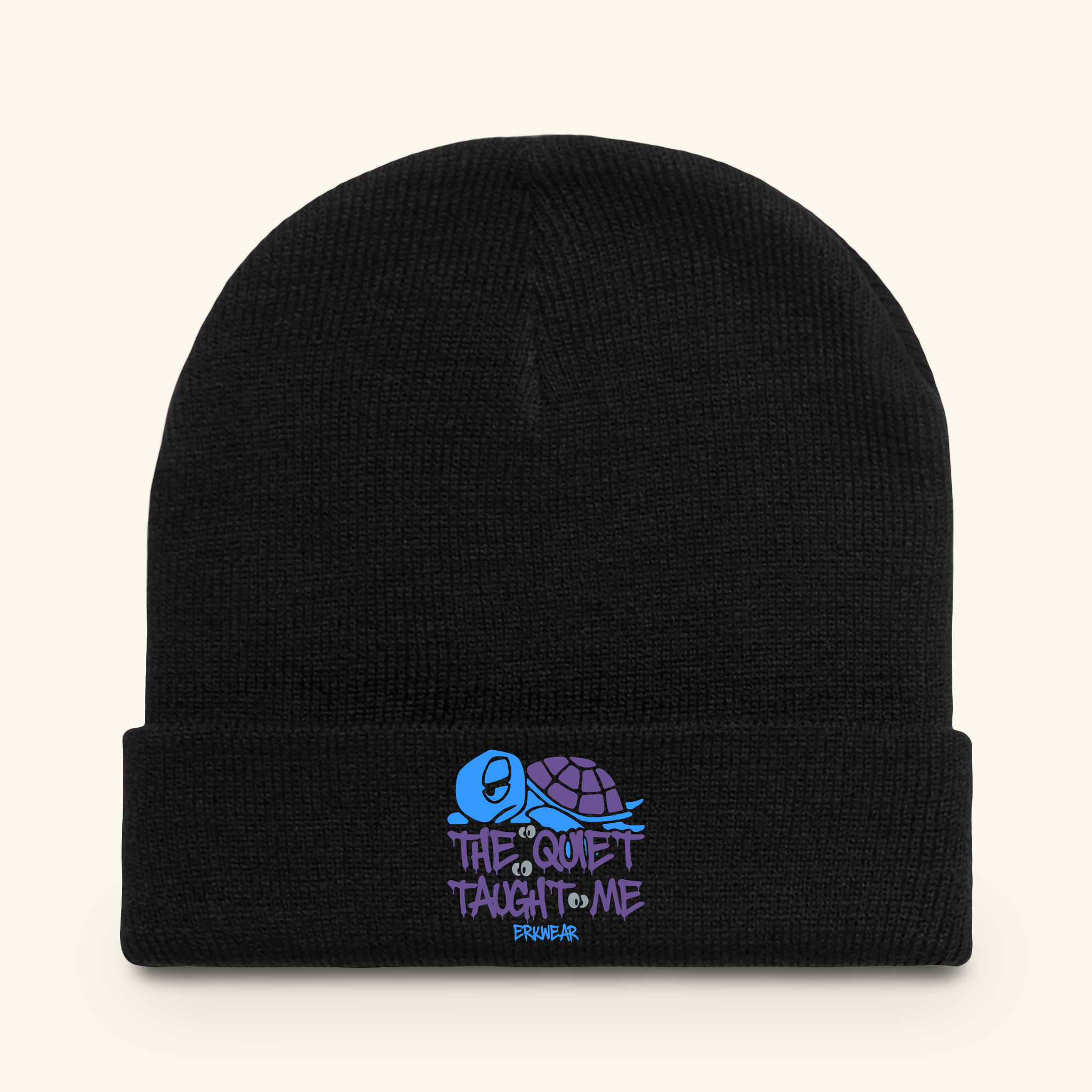 The Quiet Taught Me Blurpleberry - Beanie - Black