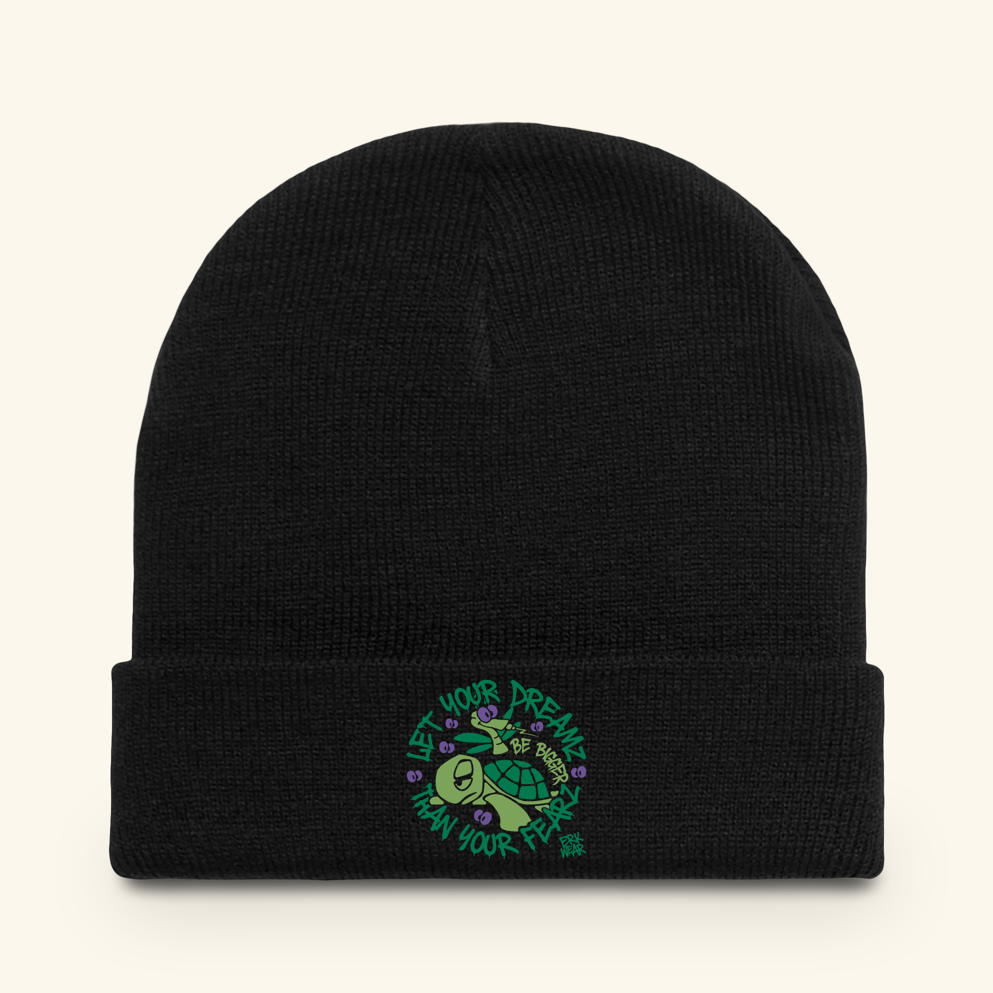 Let Your Dreamz Be Bigger Than Your Fearz Evergreen - Beanie - Black