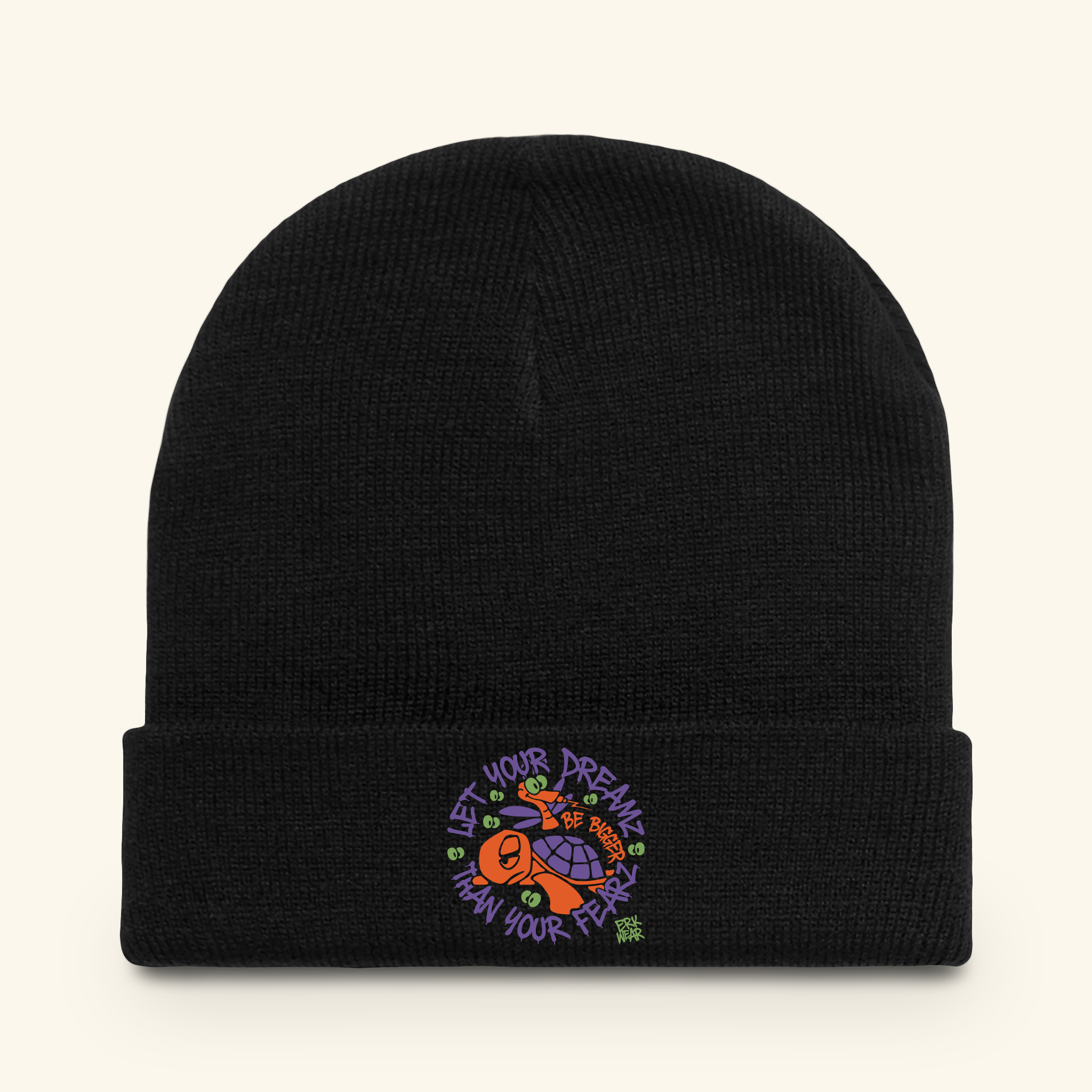 Let Your Dreamz Be Bigger Than Your Fearz Pumpkinbog - Beanie - Black