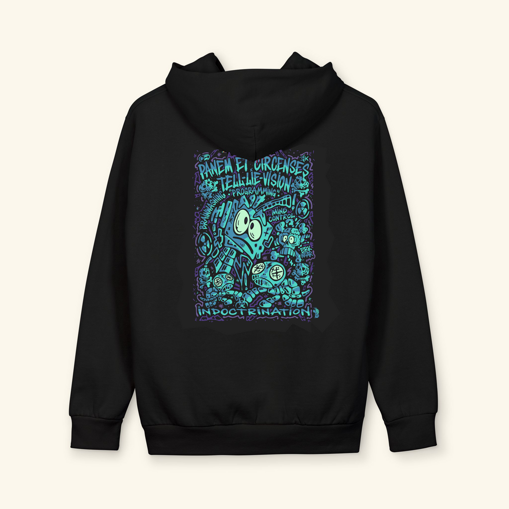 Bread & Circus Ocean - Graphic Hoodie - Black