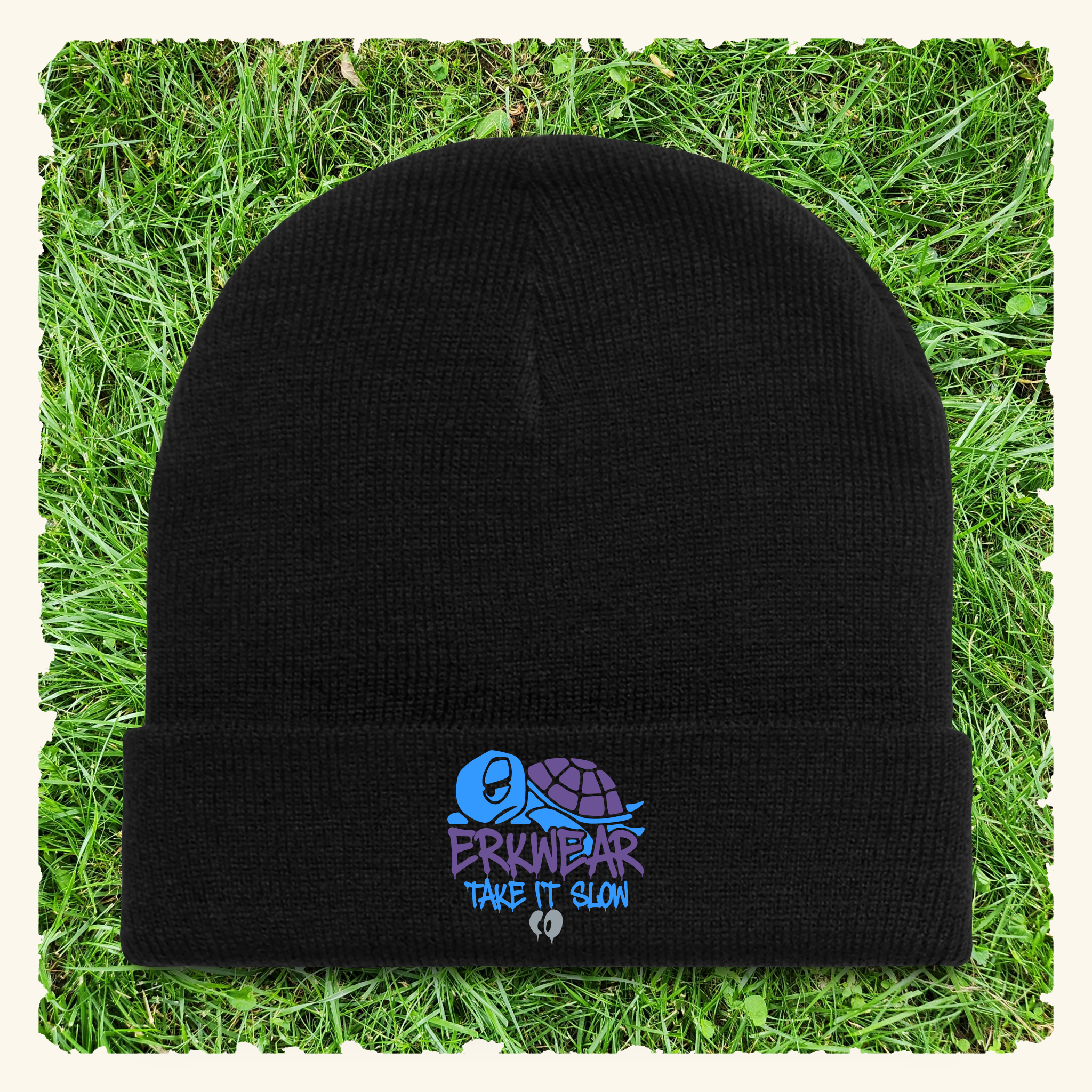 Take It Slow - Blurpleberry - Beanie - Black
