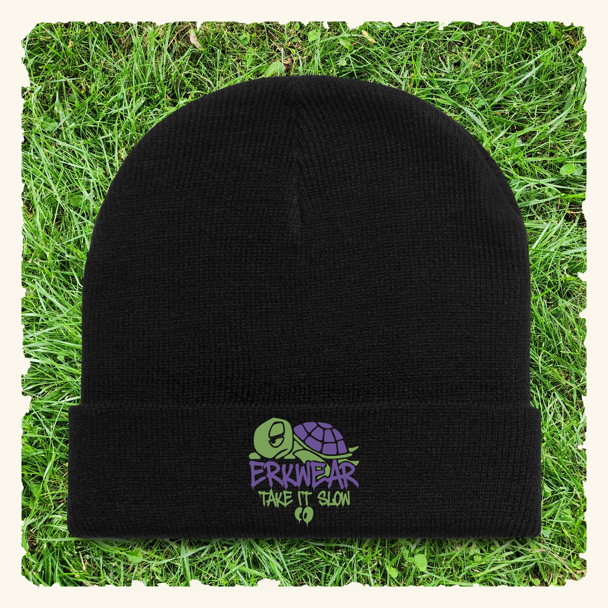 Take It Slow - Turtleberry - Beanie - Black