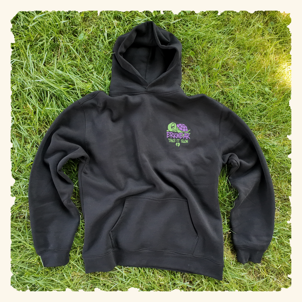 Take It Slow - Turtleberry - Campfire Hoodie - Black