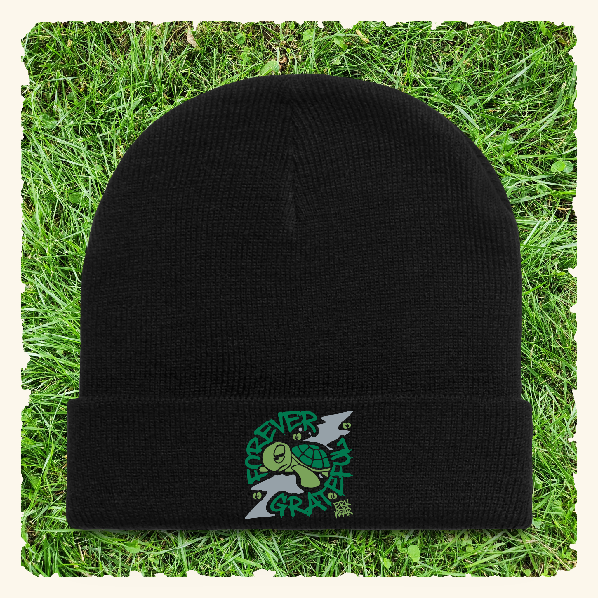 Forever Grateful Evergreen - Beanie - Black