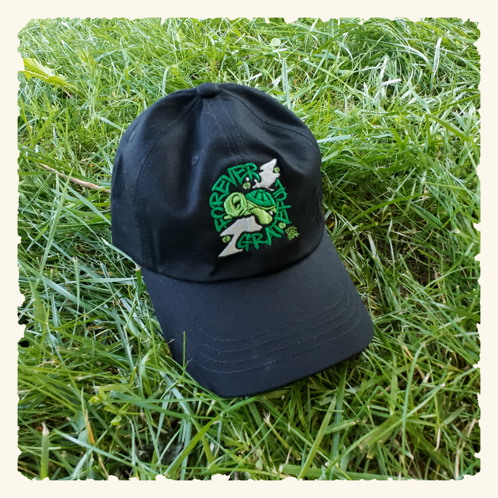 Forever Grateful Evergreen - Classic Dad Hat - Black
