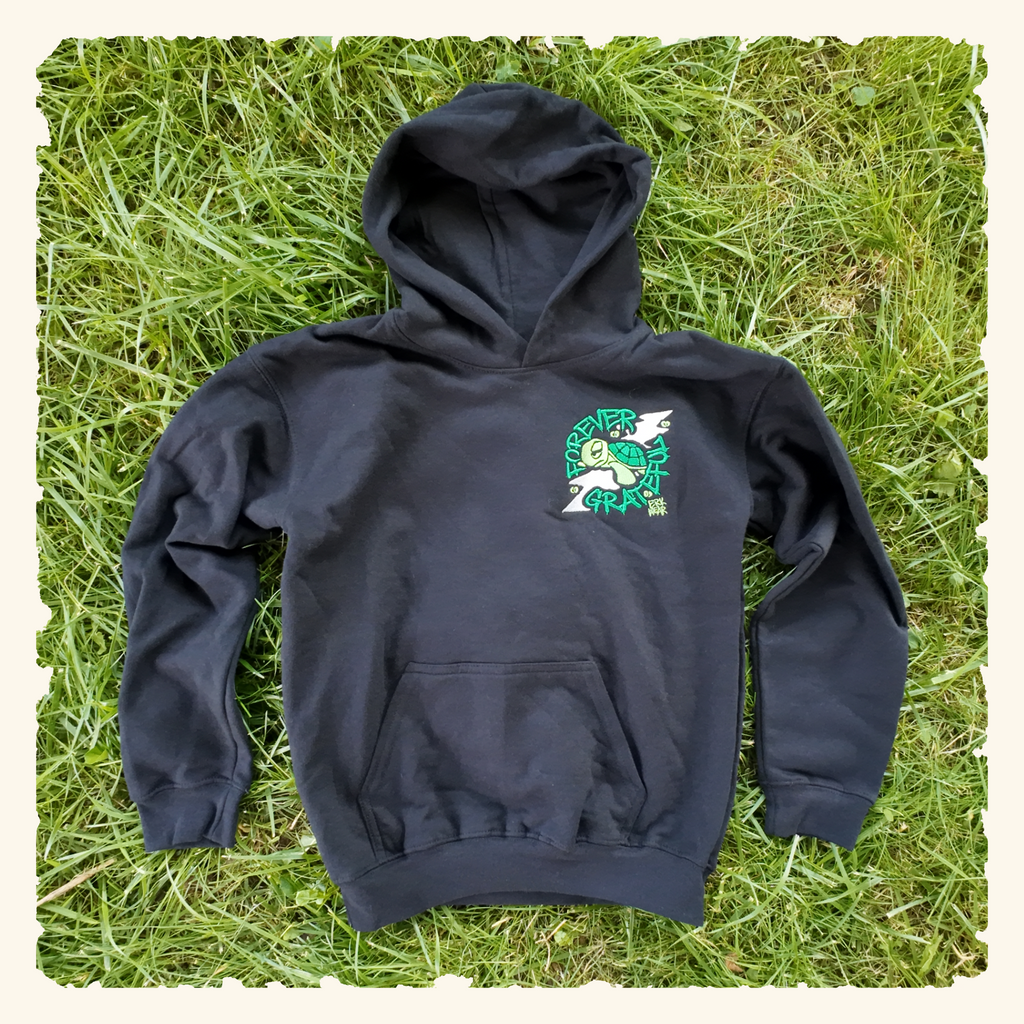 Forever Grateful Evergreen - Junior Trailblazer Hoodie - Black