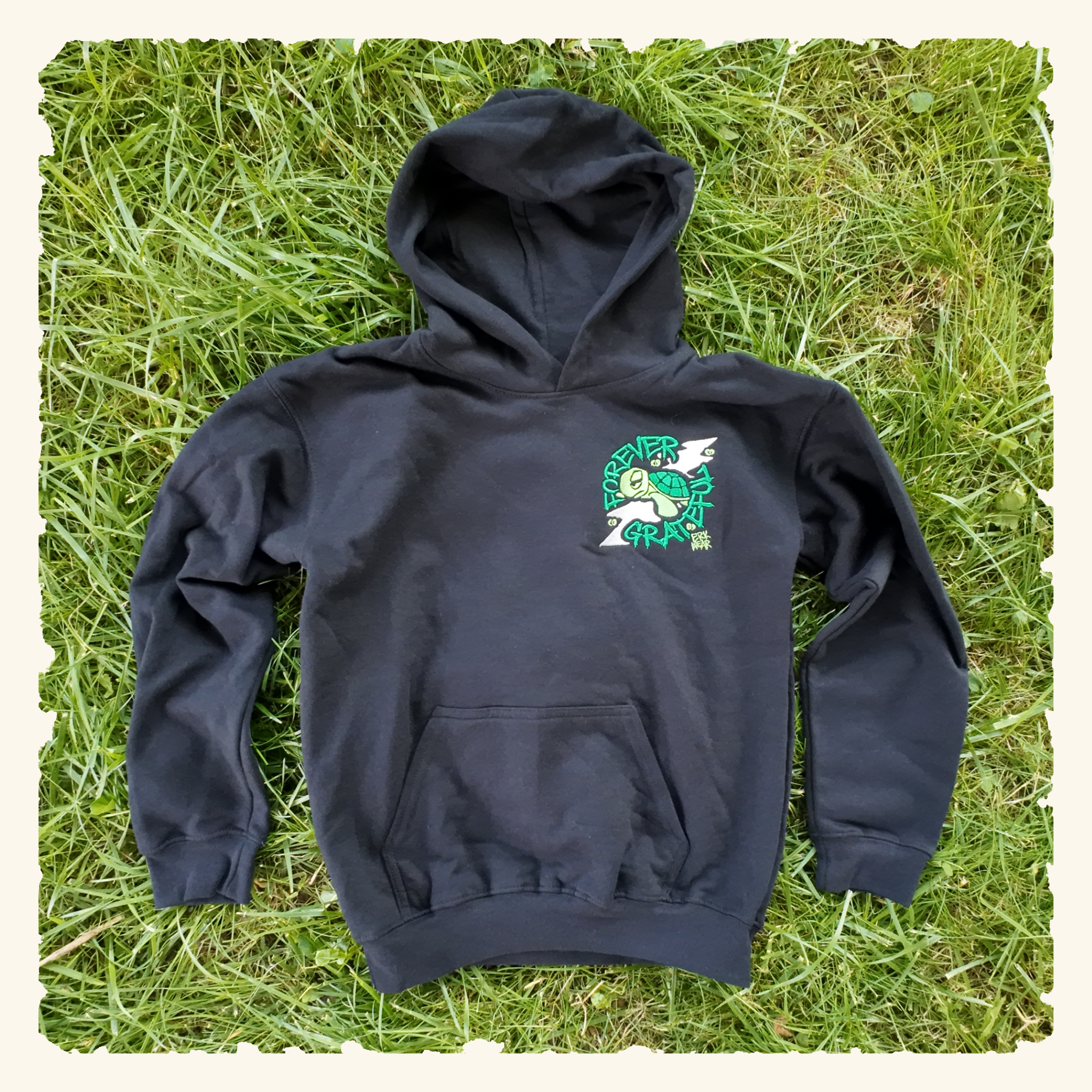 Forever Grateful Evergreen - Junior Trailblazer Hoodie - Black