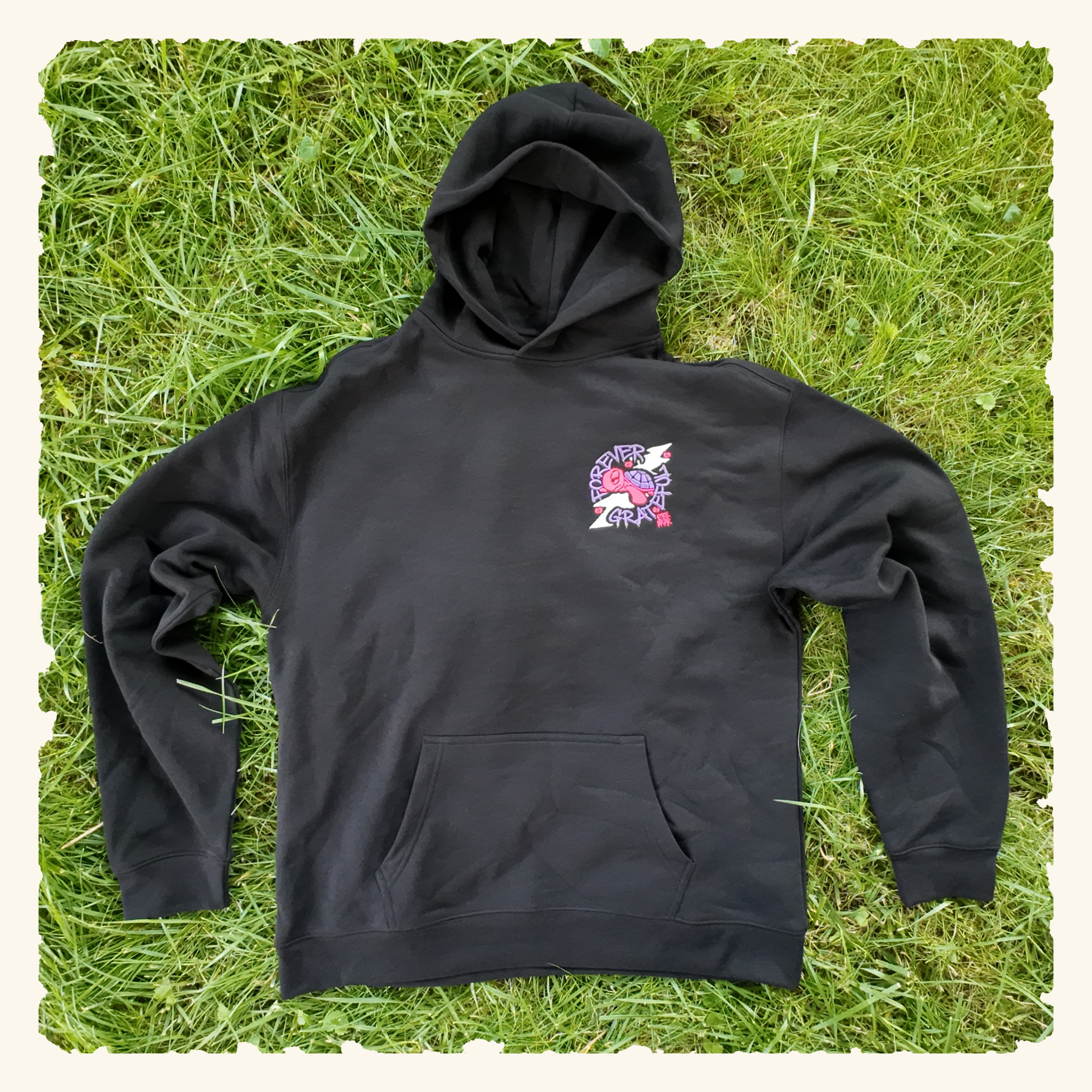 Forever Grateful Wildberry - Campfire Hoodie - Black