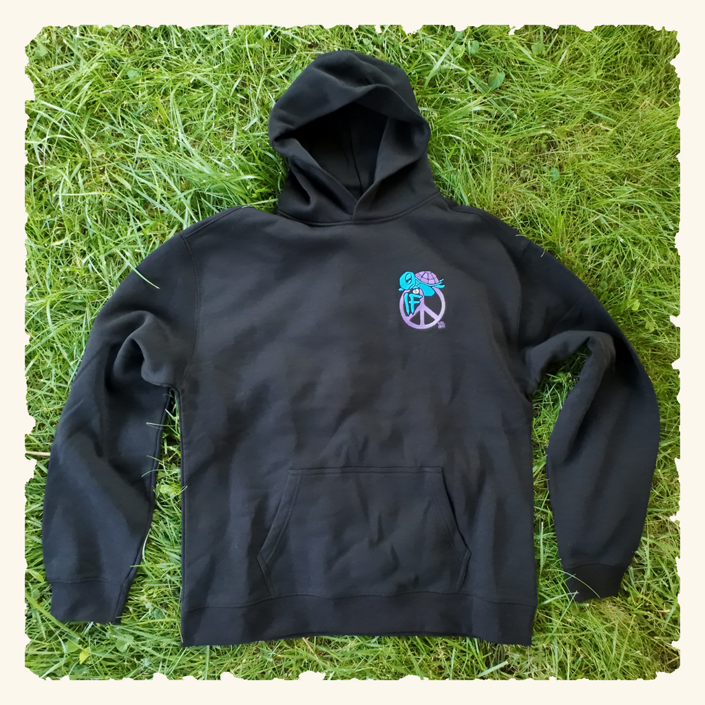 If Peace Blurpleberry - Campfire Hoodie - Black