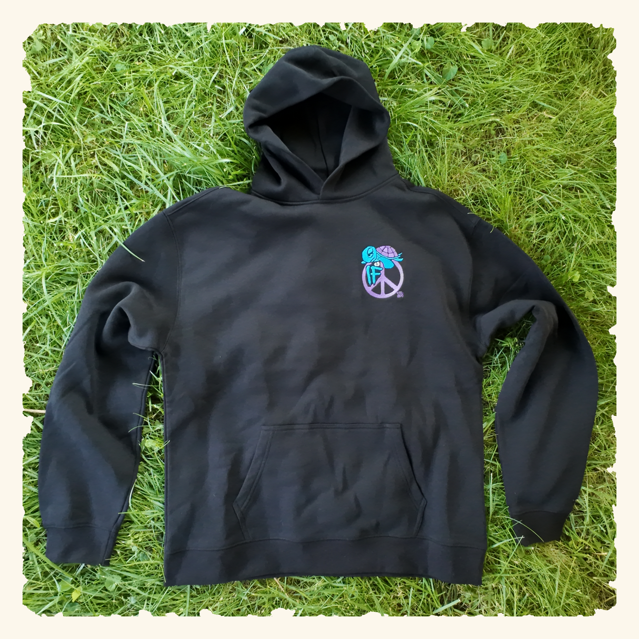 If Peace Blurpleberry - Campfire Hoodie - Black