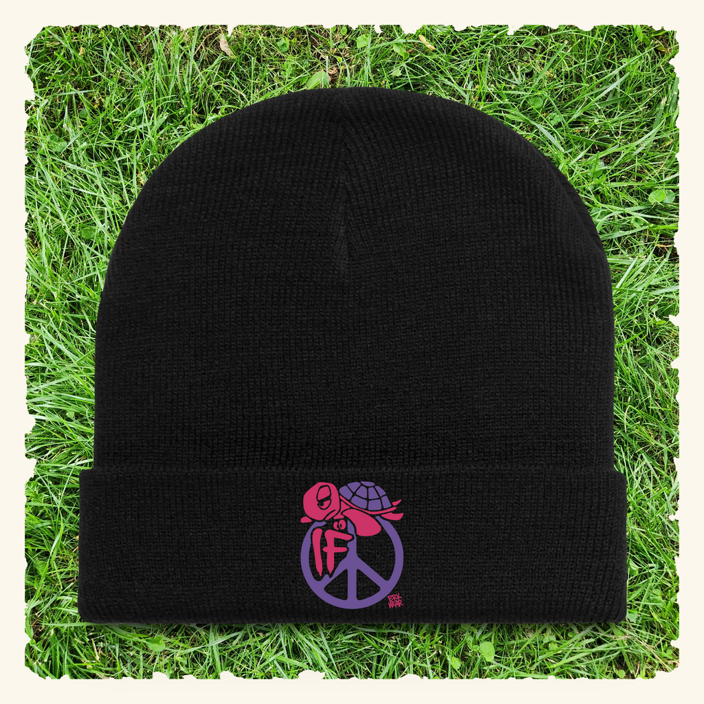 If Peace Wildberry - Beanie - Black