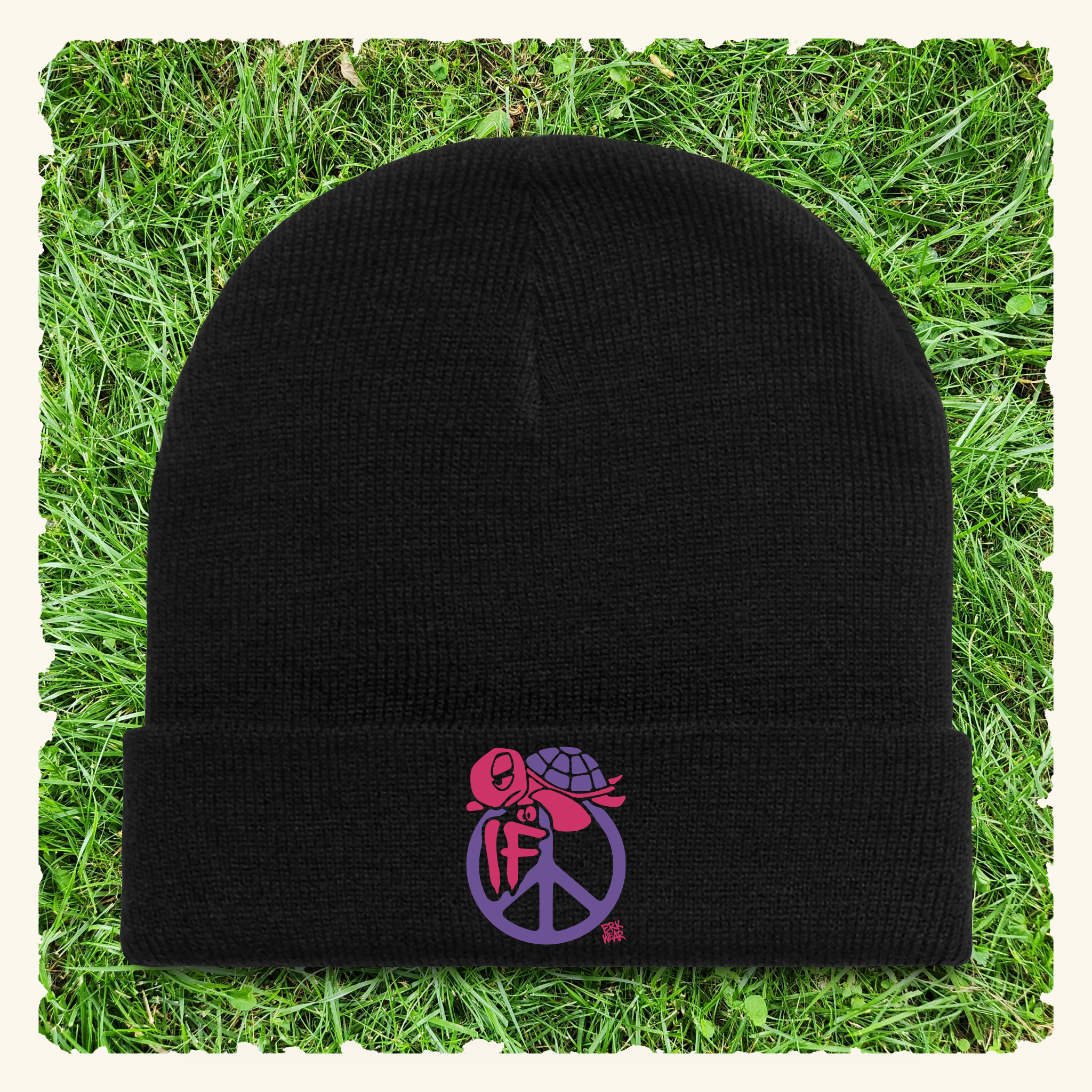 If Peace Wildberry - Beanie - Black