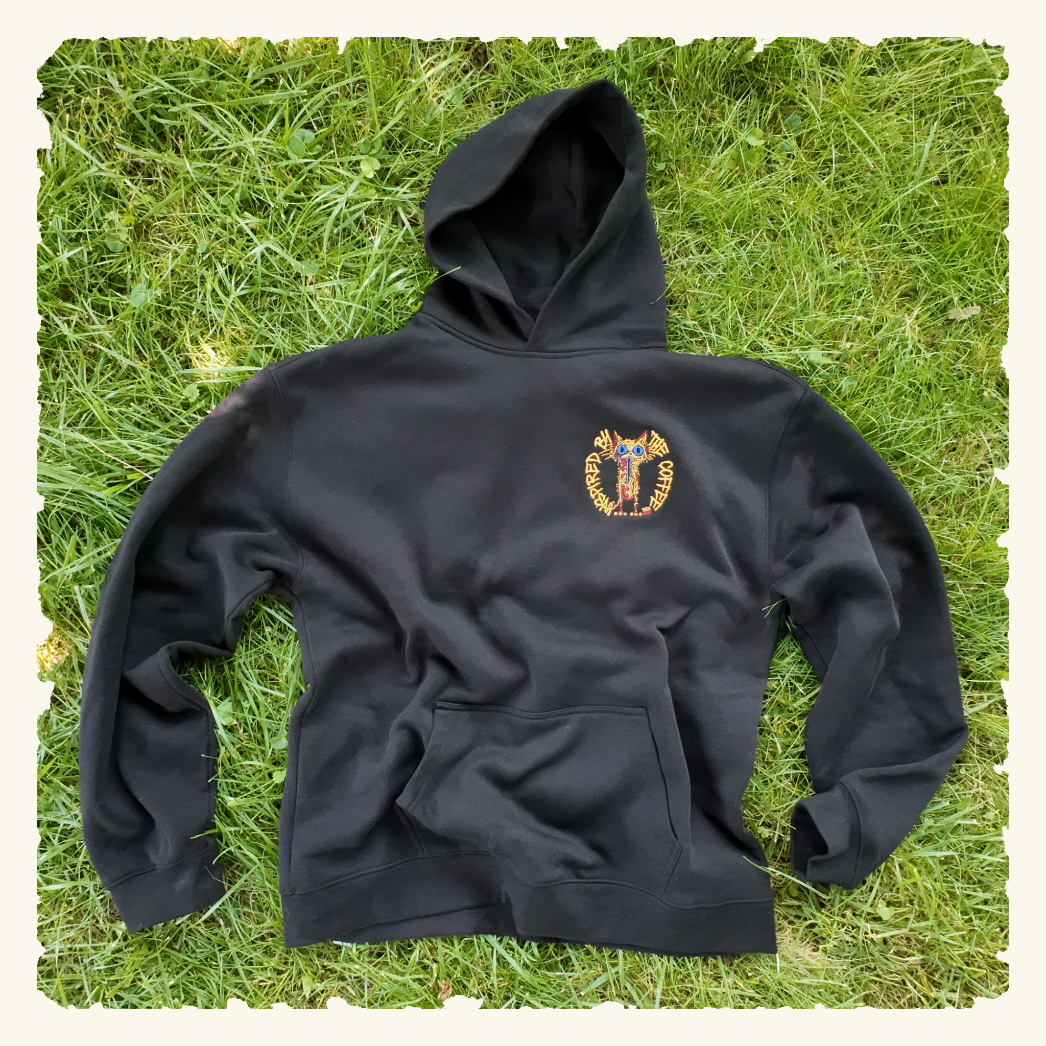 Inspired By The Coffee - Campfire Hoodie - Black