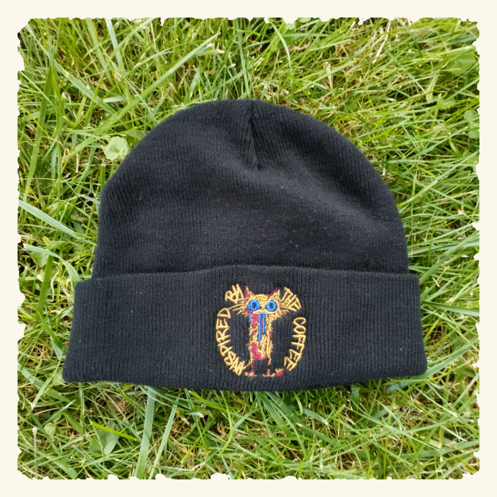 Inspired By The Coffee - Beanie - Black