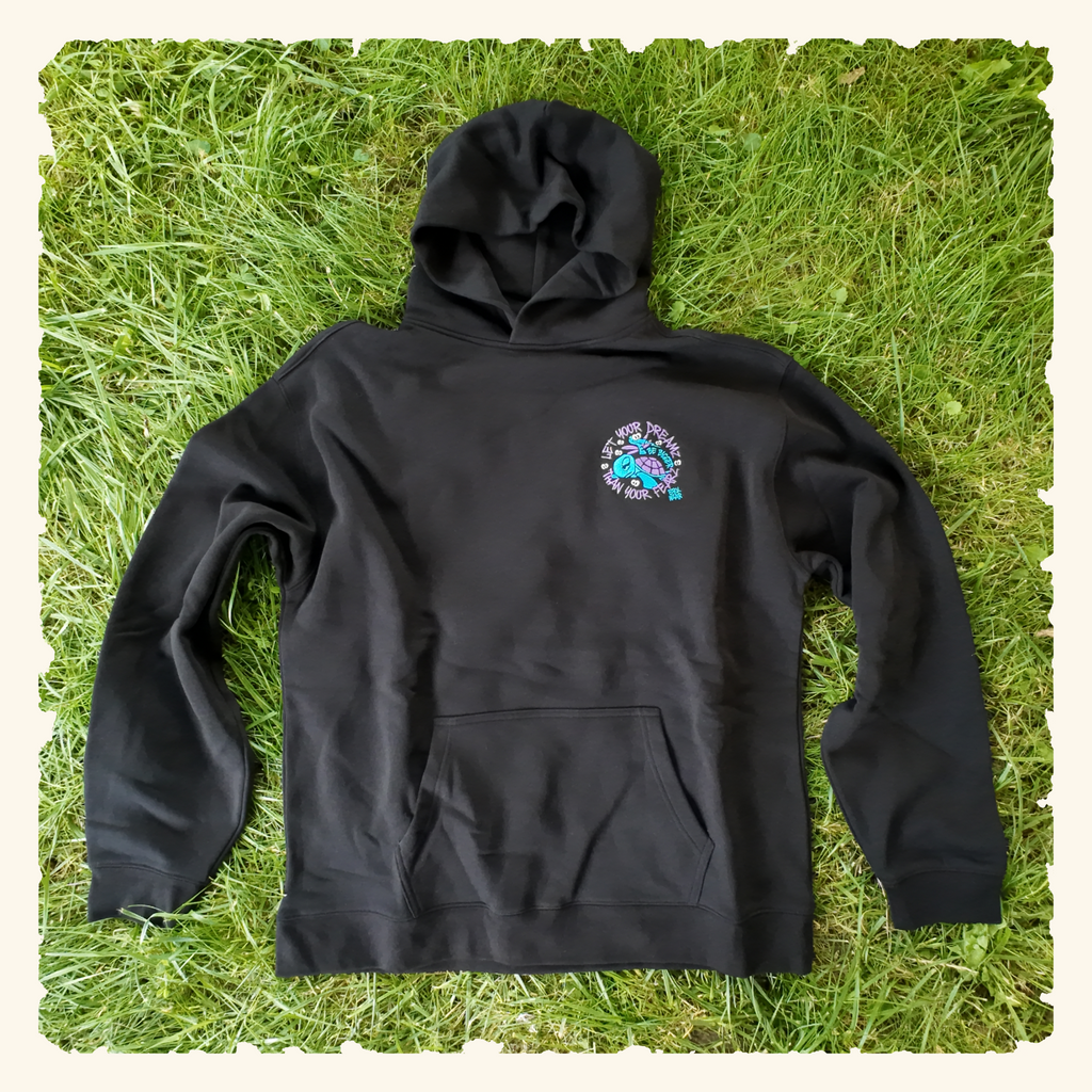 Let Your Dreamz Be Bigger Than Your Fearz Blurpleberry - Campfire Hoodie - Black