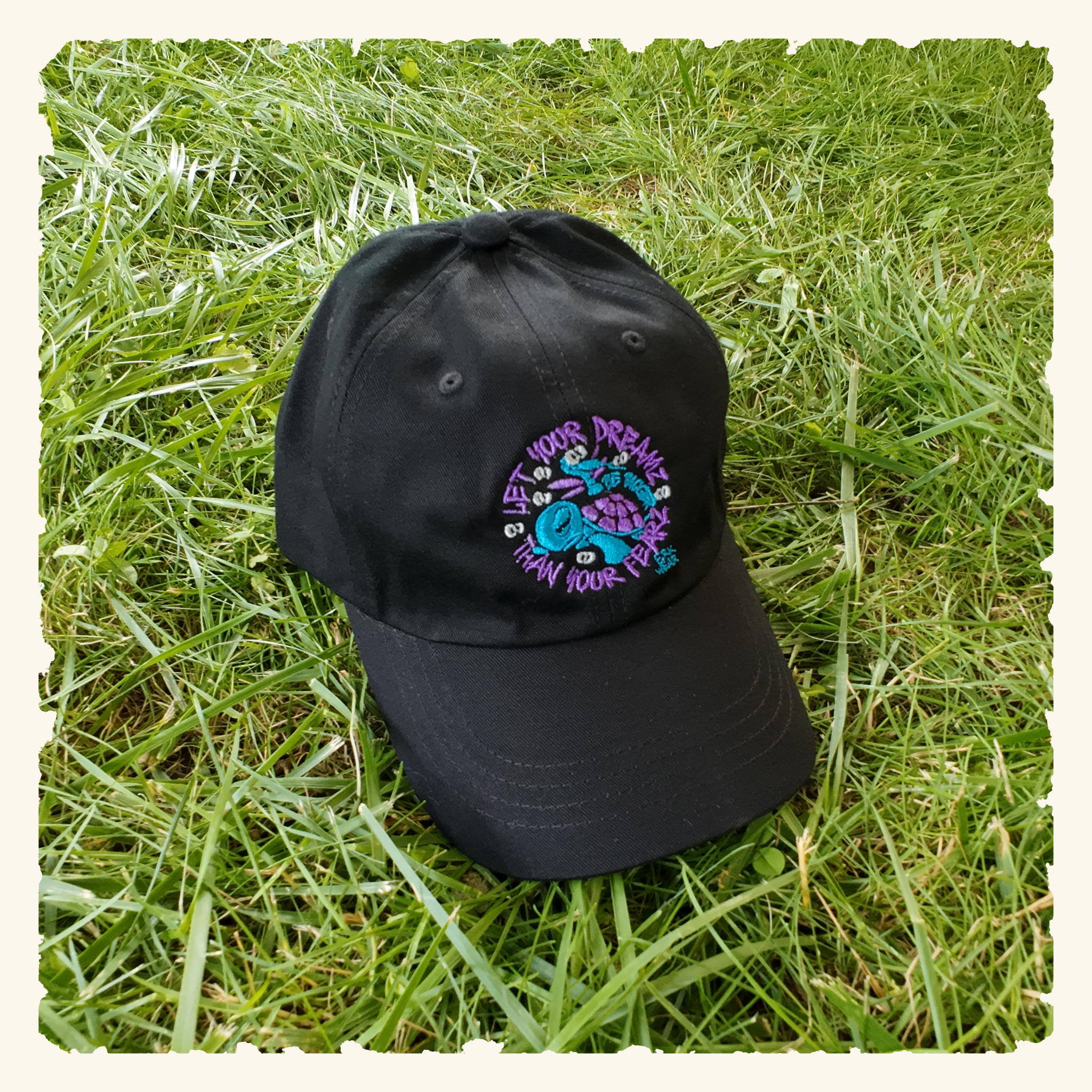Let Your Dreamz Be Bigger Than Your Fearz Blurpleberry - Classic Dad Hat - Black