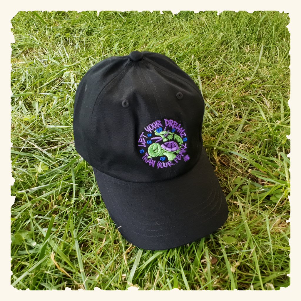 Let Your Dreamz Be Bigger Than Your Fearz Turtleberry - Classic Dad Hat - Black