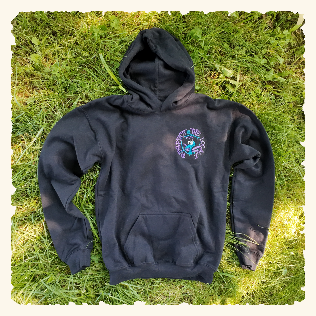 Respect The Localz Blurpleberry - Junior Trailblazer Hoodie - Black