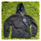 The Quiet Taught Me Blurpleberry - Campfire Hoodie - Black