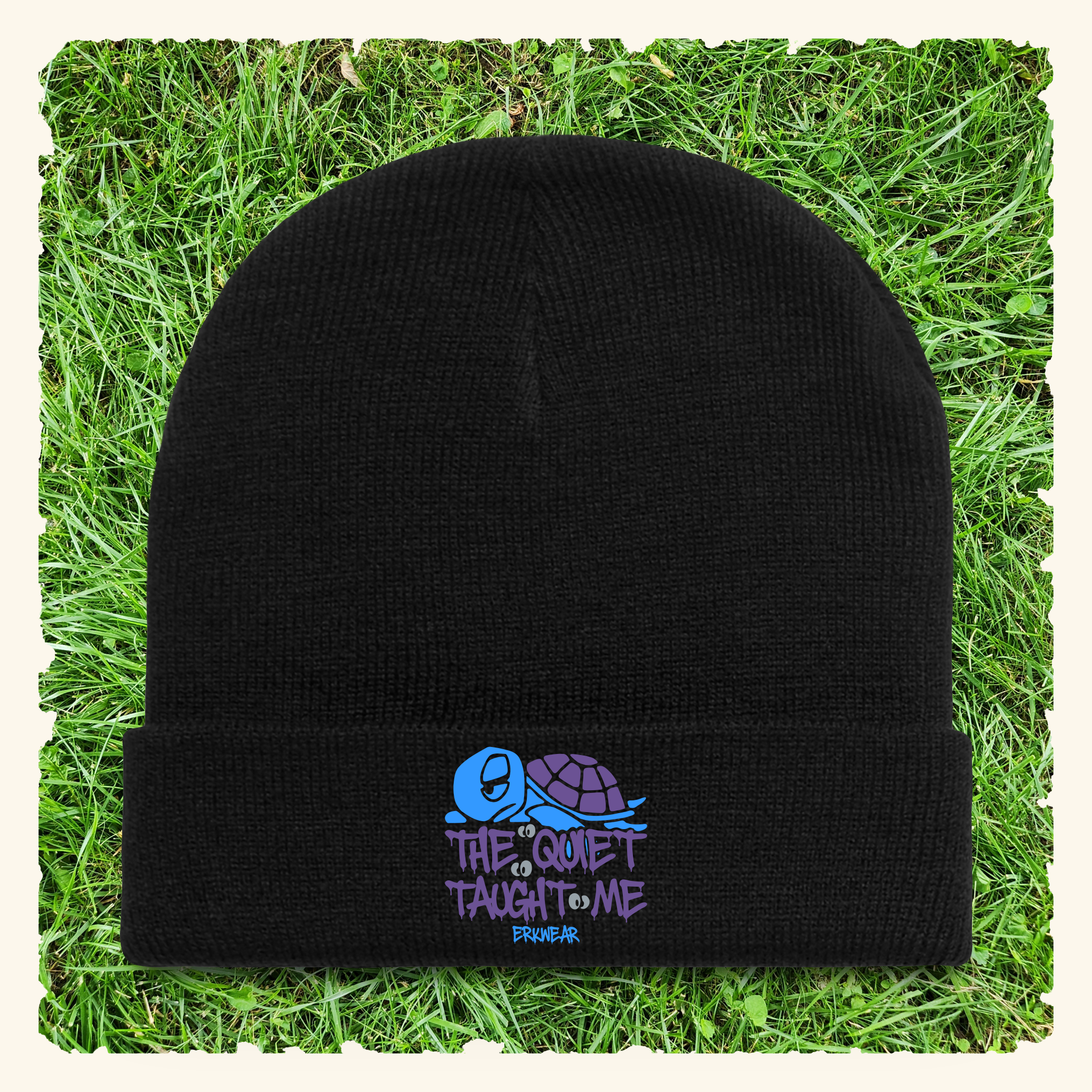 The Quiet Taught Me Blurpleberry - Beanie - Black