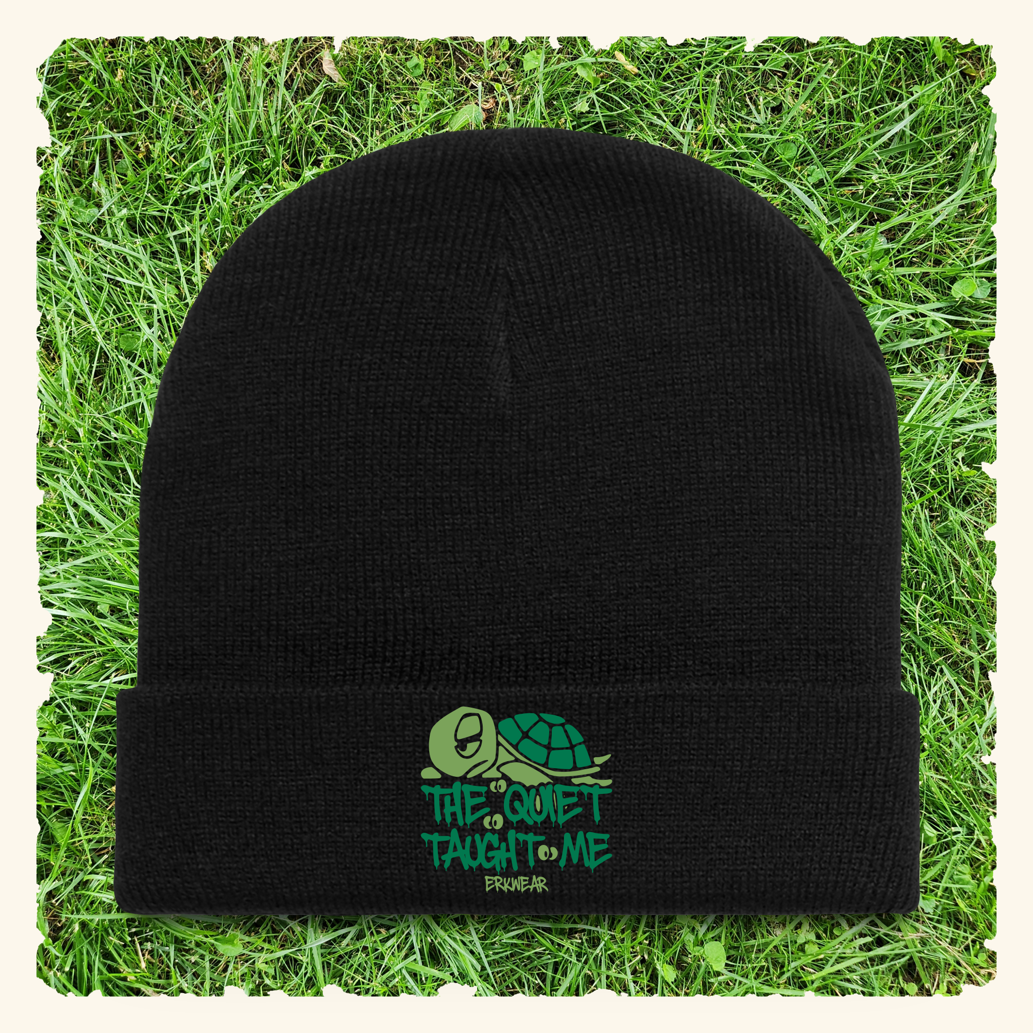 The Quiet Taught Me Evergreen - Beanie - Black