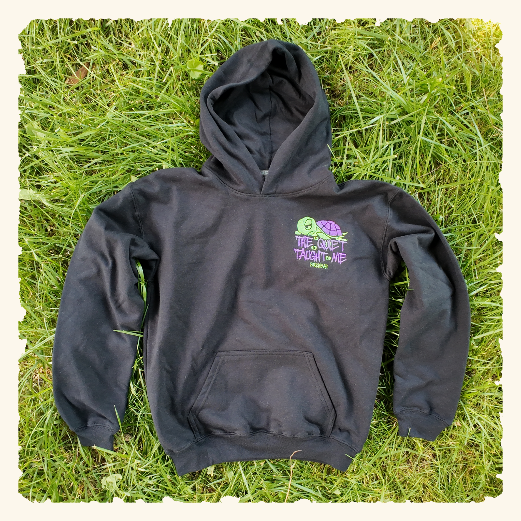 The Quiet Taught Me Turtleberry - Junior Trailblazer Hoodie - Black