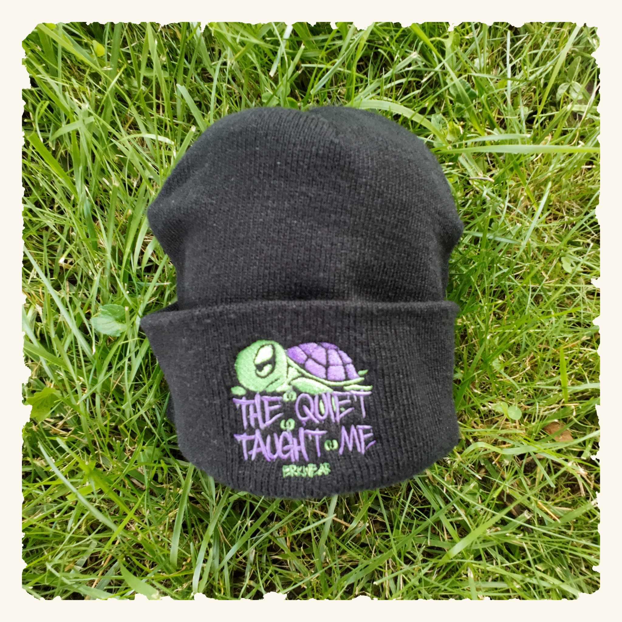 The Quiet Taught Me Turtleberry - Beanie - Black