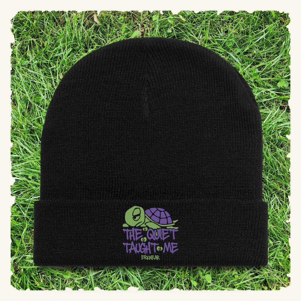 The Quiet Taught Me Turtleberry - Beanie - Black