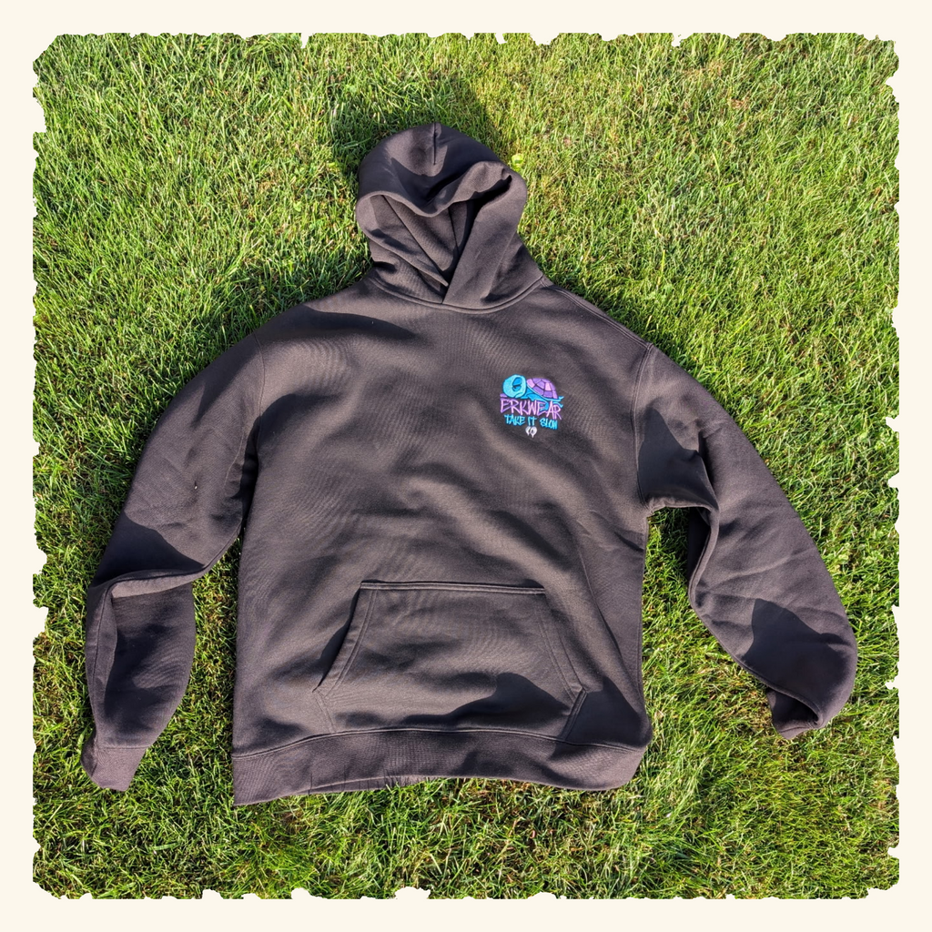 Take It Slow - Blurpleberry - Campfire Hoodie - Black