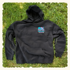 Enjoy Now - Worry Later Blurpleberry - Campfire Hoodie - Black