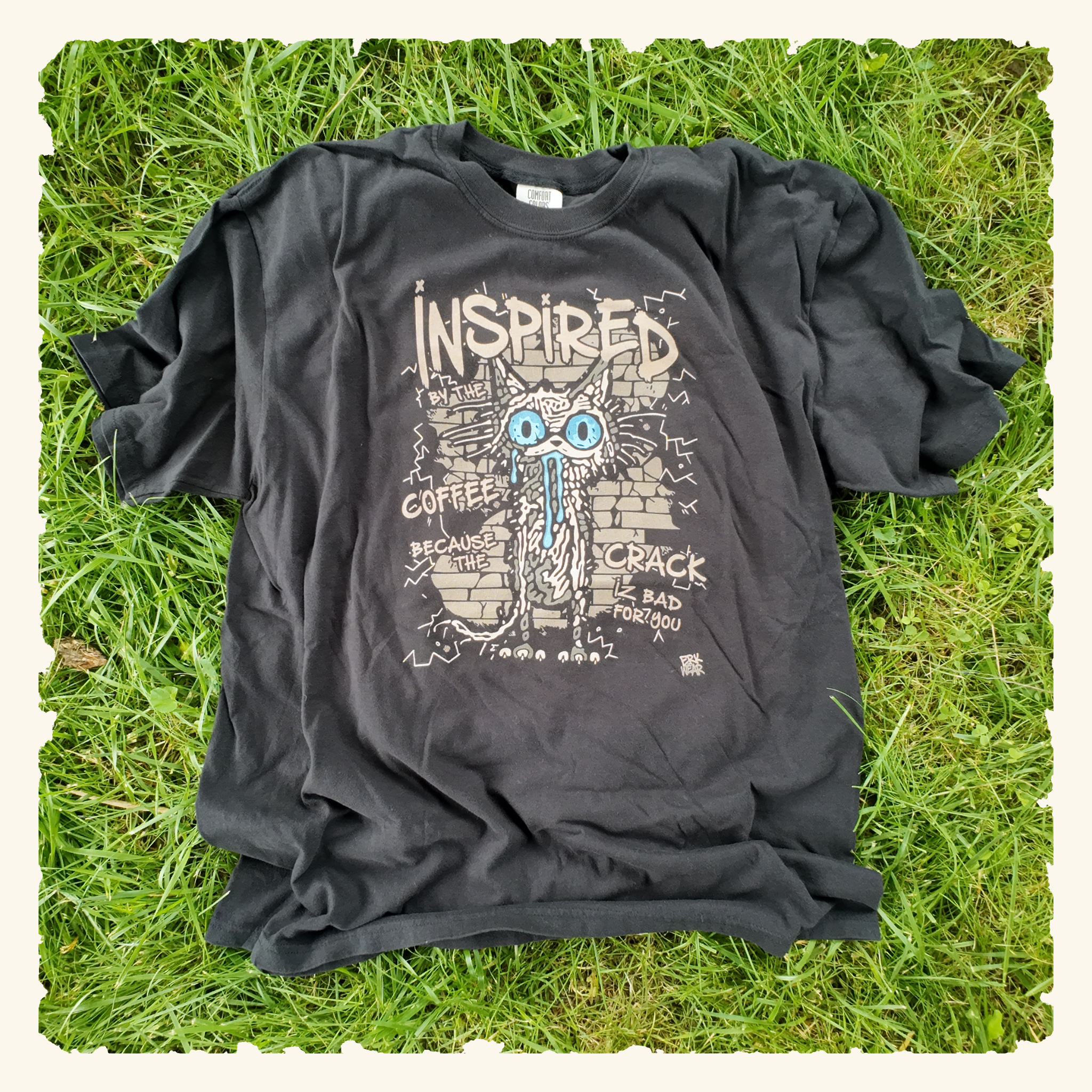 Inspired By The Coffee - Graphic T-Shirt - Black