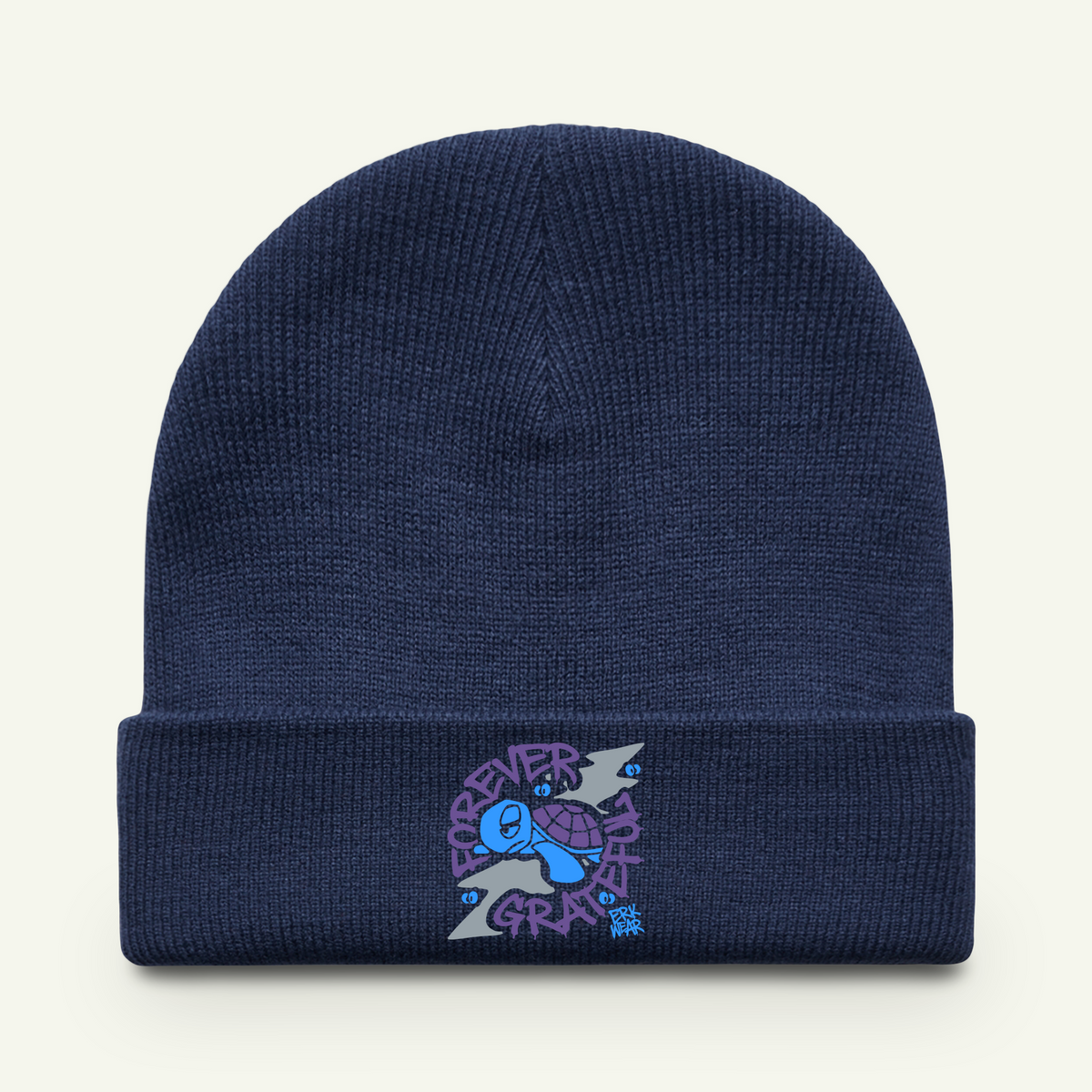 Forever Grateful - Embroidered - Beanie - Blurpleberry/Cobalt