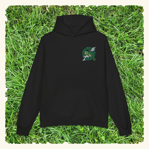 Forever Grateful Evergreen - Campfire Hoodie - Black
