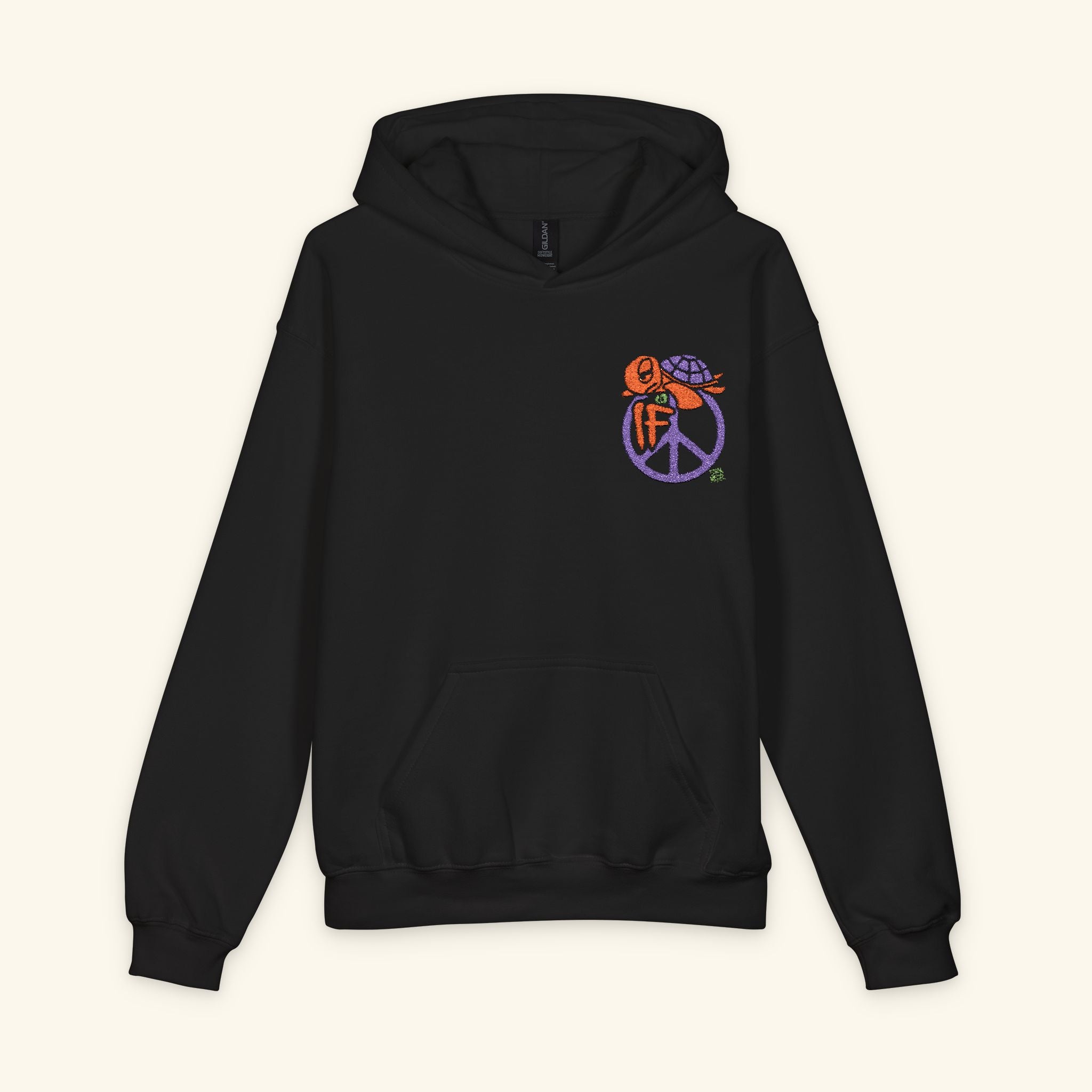 If Peace Pumpkinbog - Junior Trailblazer Hoodie - Black