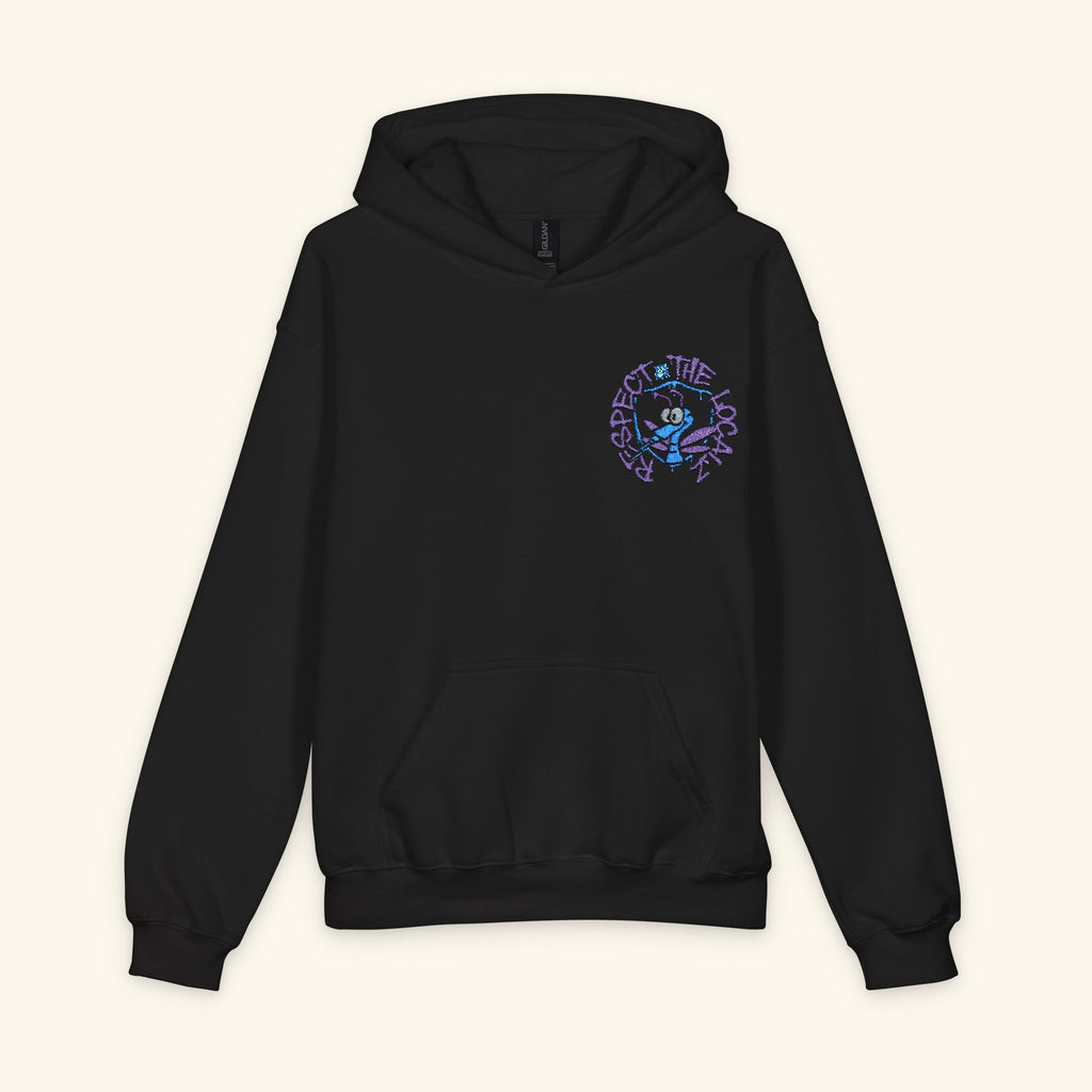 Respect The Localz Blurpleberry - Junior Trailblazer Hoodie - Black