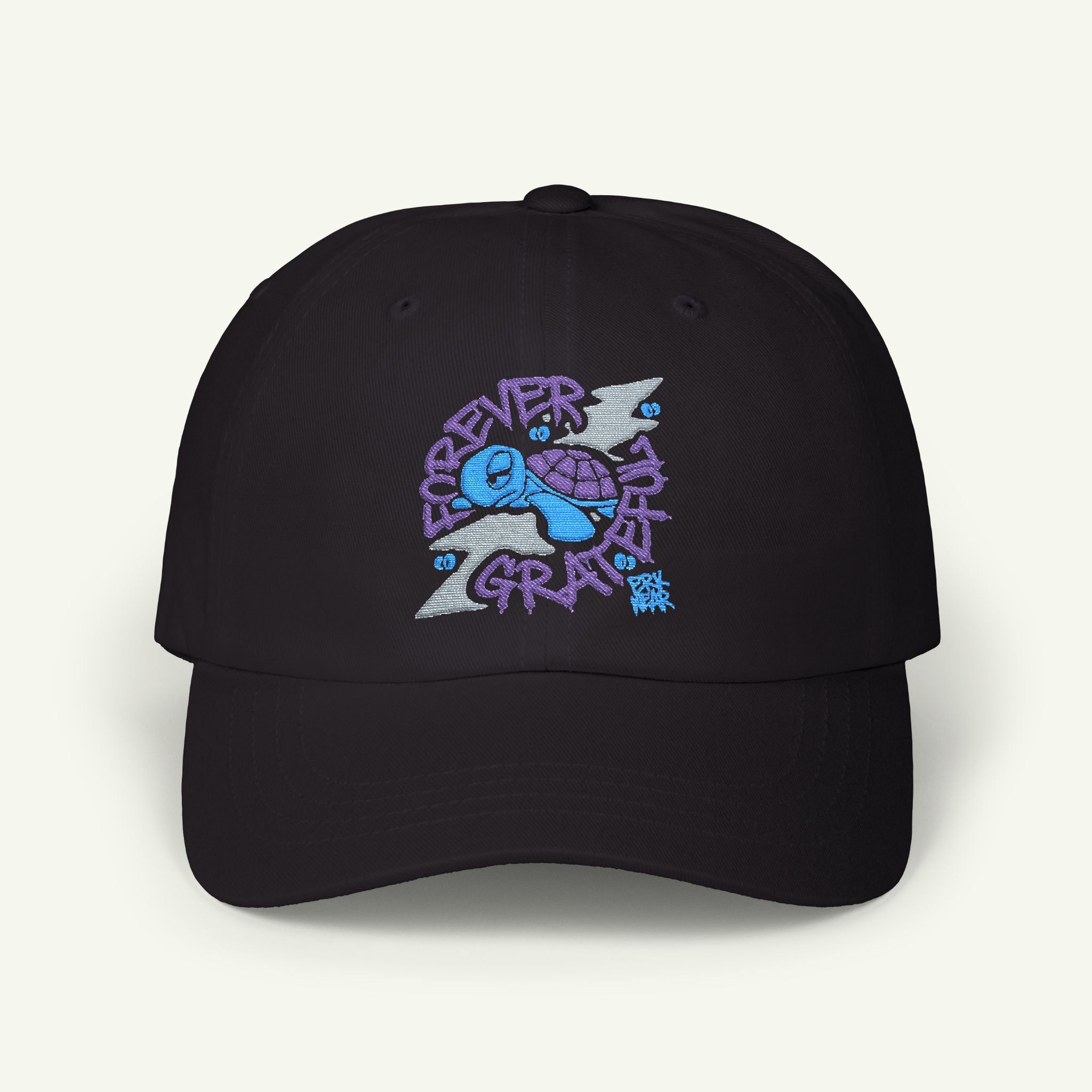 Forever Grateful - Embroidered - Classic Dad Hat - Blurpleberry/Black