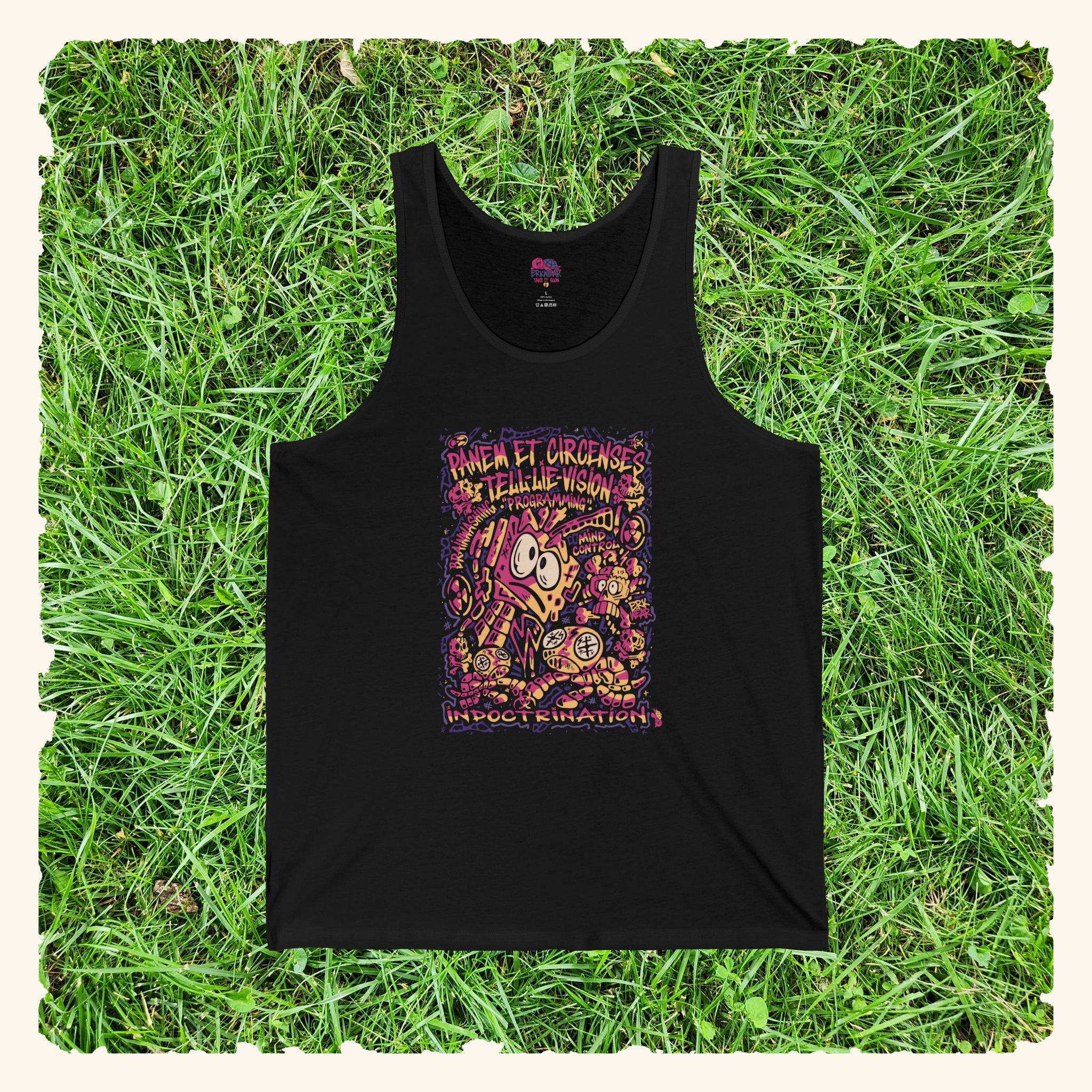 Bread & Circus Crimson - Graphic Tank Top - Black