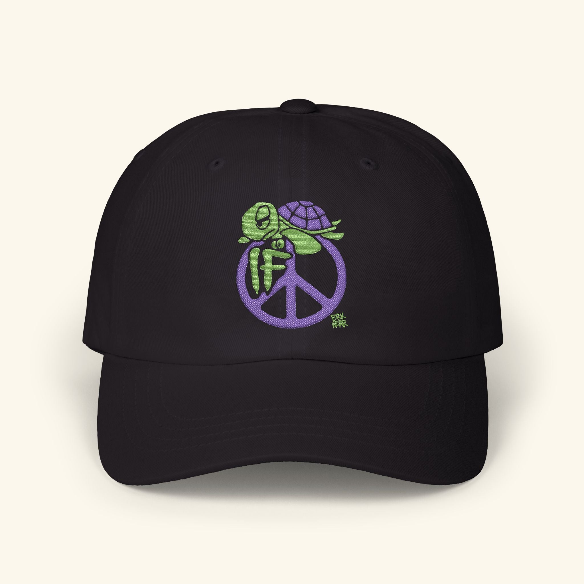 If Peace Turtleberry - Classic Dad Hat - Black