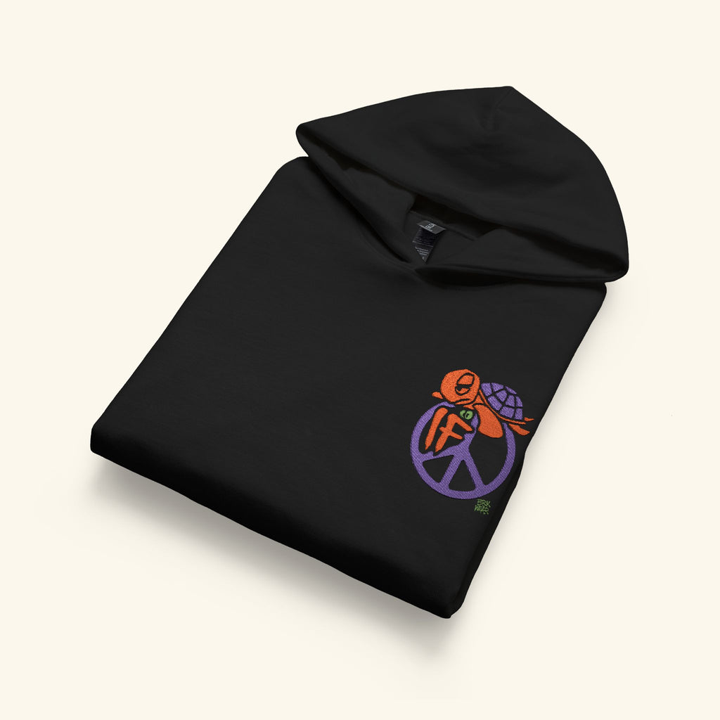 If Peace Pumpkinbog - Junior Trailblazer Hoodie - Black