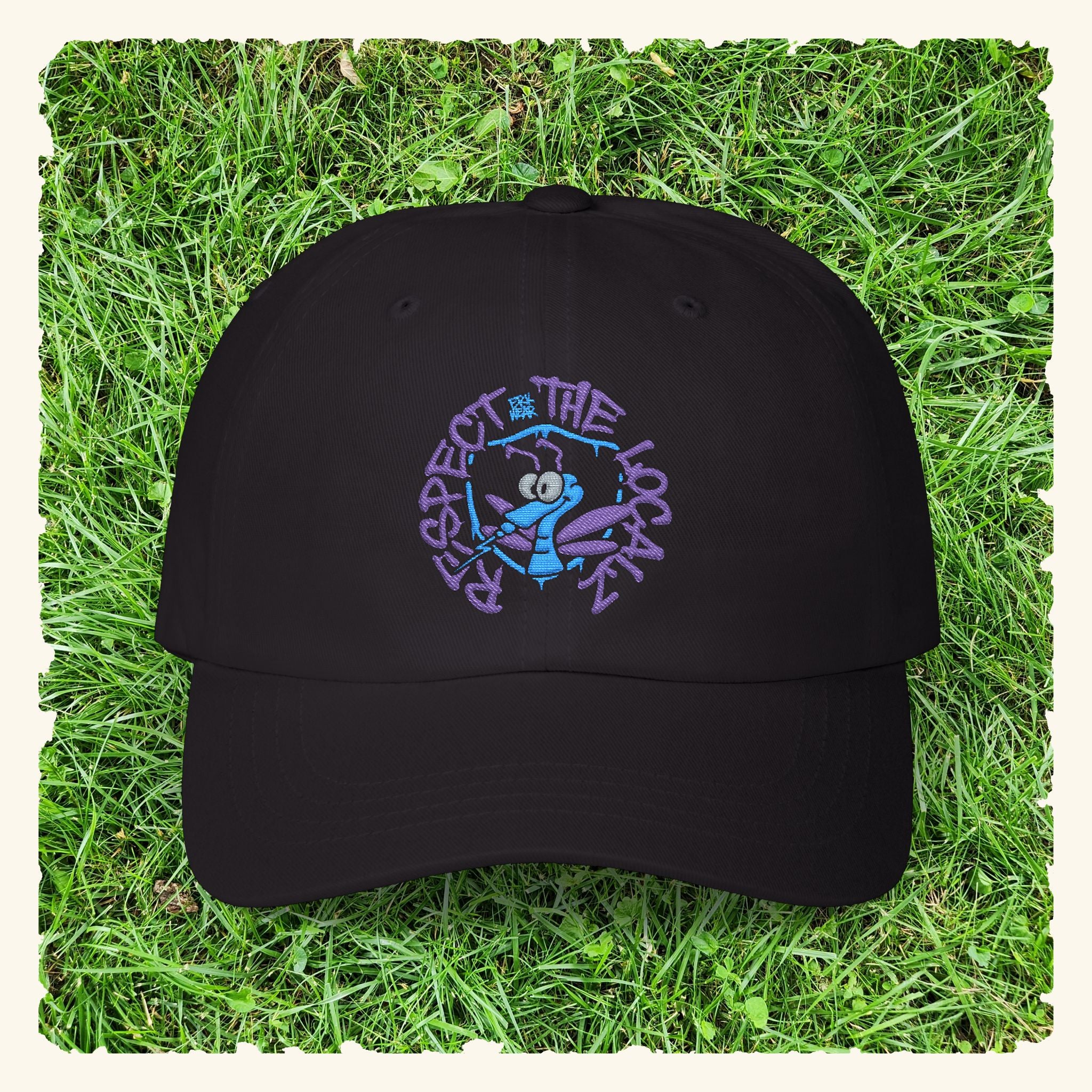 Respect The Localz Blurpleberry - Classic Dad Hat - Black