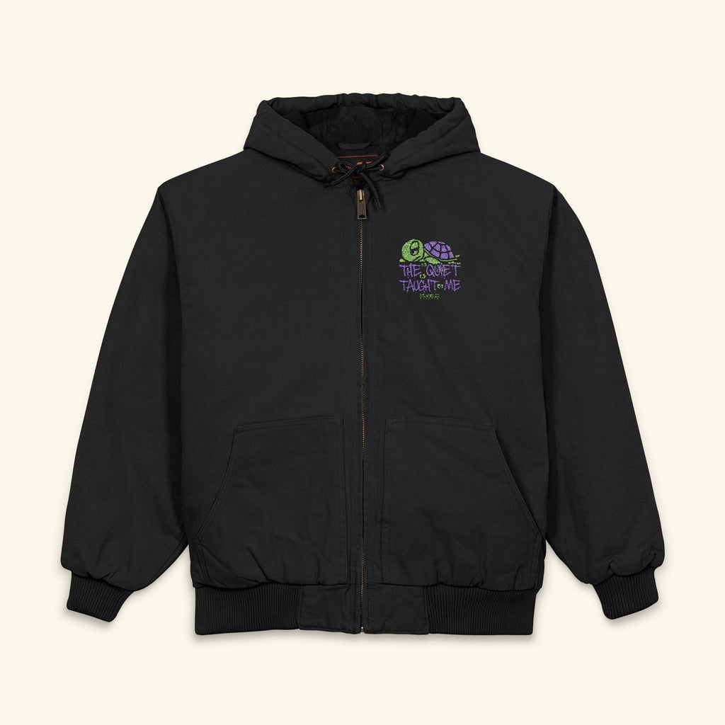 The Quiet Taught Me Turtleberry - Slowpoke Hooded Shell - Black