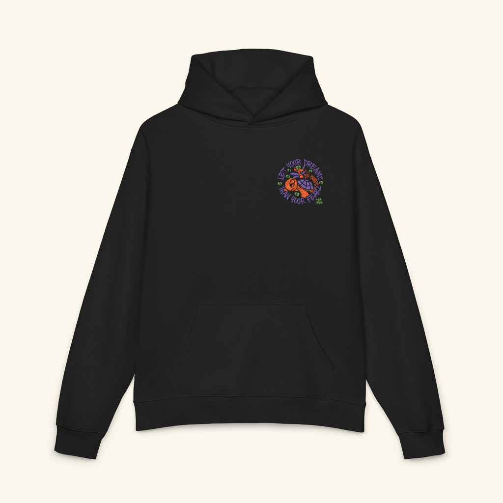 Let Your Dreamz Be Bigger Than Your Fearz Pumpkinbog - Campfire Hoodie - Black