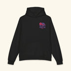 The Quiet Taught Me Wildberry - Campfire Hoodie - Black