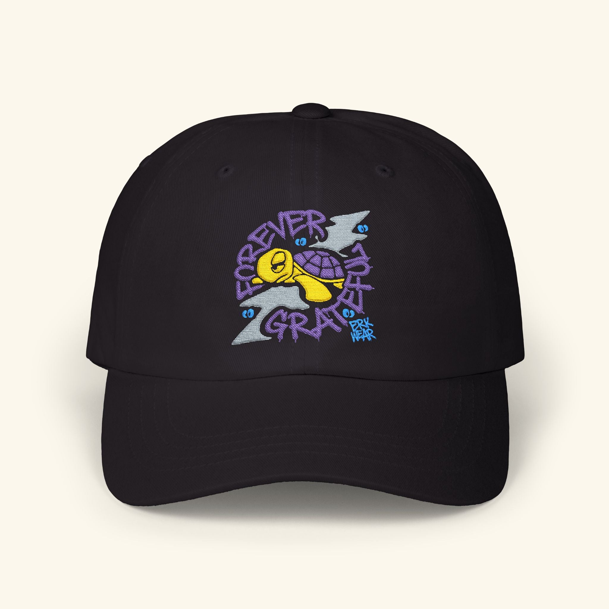 Forever Grateful Slowglow - Classic Dad Hat - Black